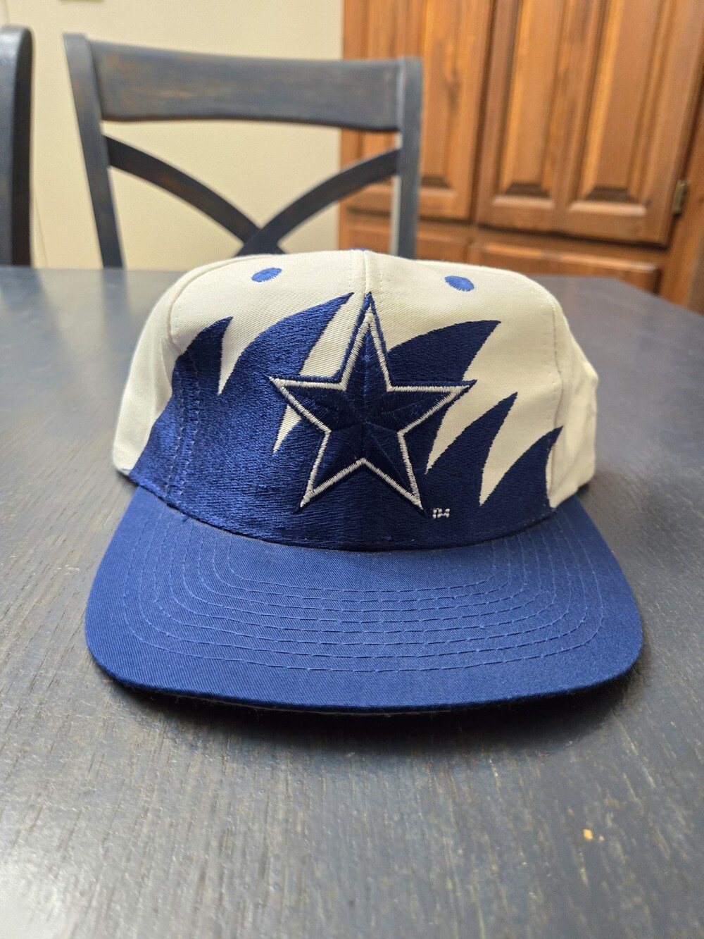 Vintage Dallas Cowboys Hat Cap Snap Back One Size NFL Football Sharktooth Logo 7